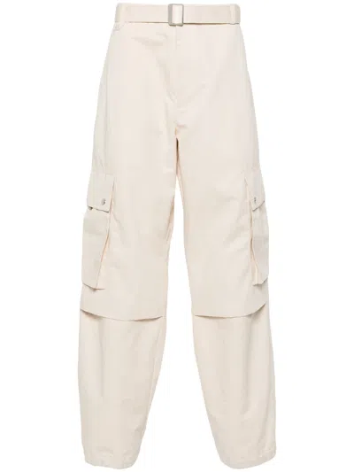 Jacquemus Cargo Gabardine Trousers In Multicolor
