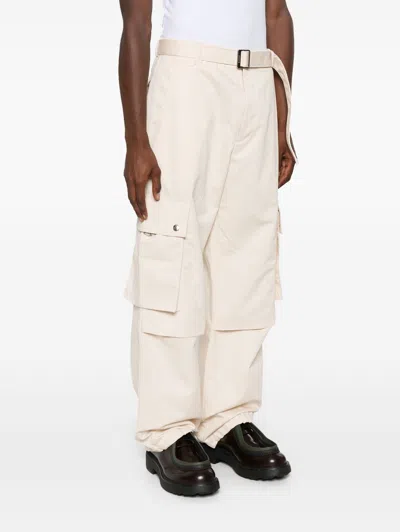 Jacquemus Cargo Gabardine Trousers In Multicolor