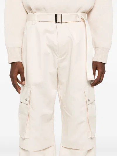 Jacquemus Cargo Gabardine Trousers In Multicolor