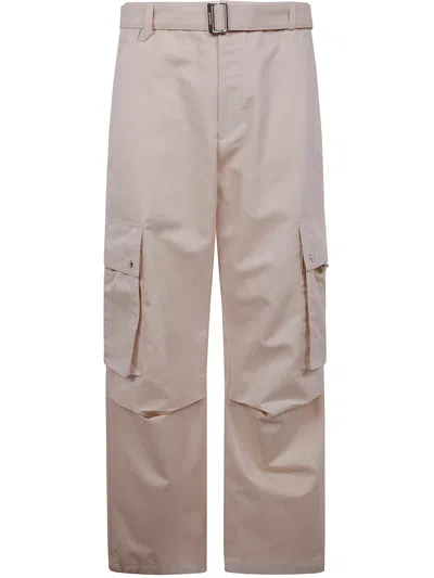 Jacquemus Cargo Gabardine Trousers In Multicolor