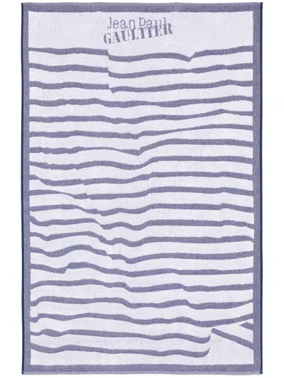 Jean Paul Gaultier Beach Towel Mariniere Accessories In Blue