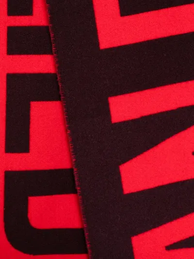 Jean Paul Gaultier Logo-print Scarf In Red