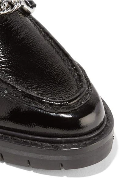 Shop Rag & Bone Curtis Textured Patent-leather Loafers