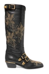 CHLOÉ Susanna studded leather knee boots
