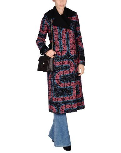 Shop Peter Pilotto Coat In Black