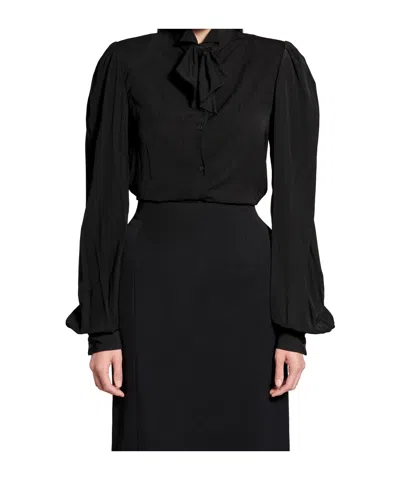 Balenciaga Short Sleeve Crew Neck T-shirt In Black