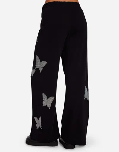 Lauren Moshi Martina Crystal Opal Butterflies In Black