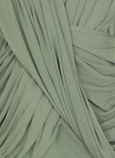 Lanvin Viscose And Silk Top In Green