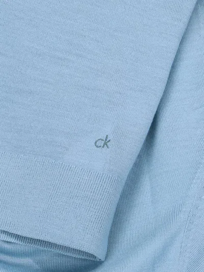 Calvin Klein Basic Sweater In Blue