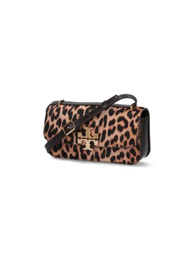Tory Burch Logo Shoulder Bag In Brown