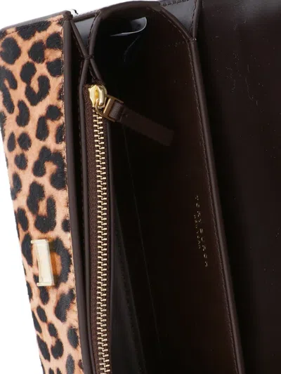 Tory Burch Logo Shoulder Bag In Brown
