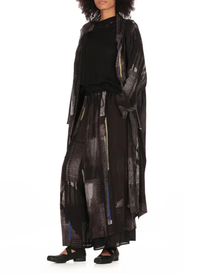 Y's Pants With Geometric Pattern In Grey