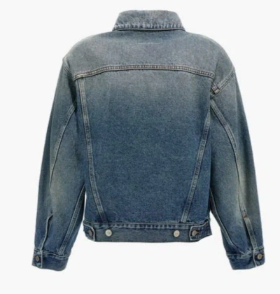 Mm6 Maison Margiela Mm6 By Maison Margiela Cut-out Denim Jacket With Unique Sleeve Details In Multicolor