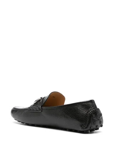 Ferragamo Gancini Driver Loafers In Multicolor