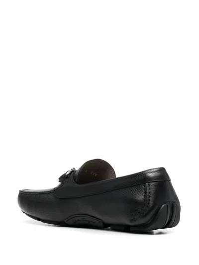 Ferragamo Gancini Leather Loafers In Multicolor