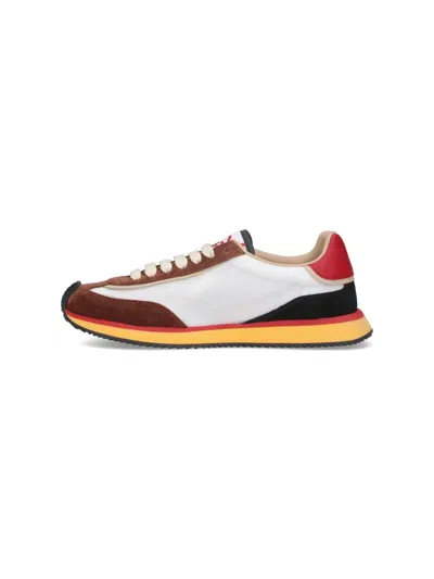Dolce & Gabbana Mesh And Suede Dg Cushion Sneakers In Multicolour