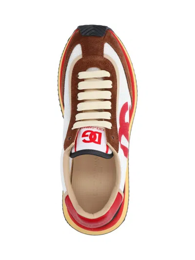 Dolce & Gabbana Mesh And Suede Dg Cushion Sneakers In Multicolour