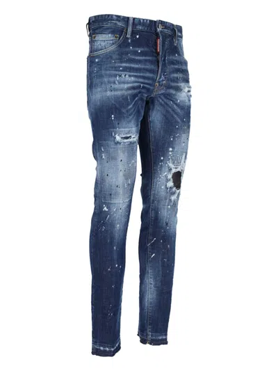 Dsquared2 Stretch Denim Blend Cool Guy Jeans In Blue