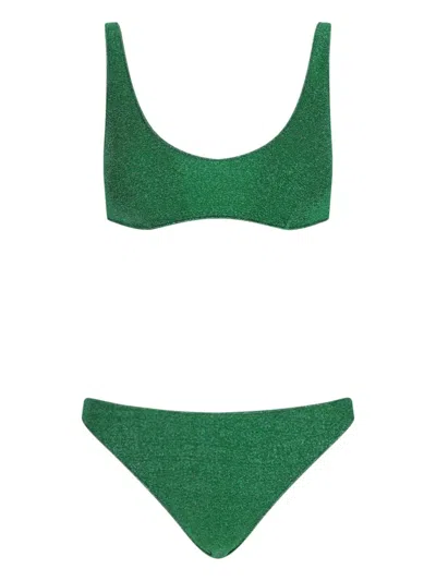 Oseree Bikini Set With Luminous In Green