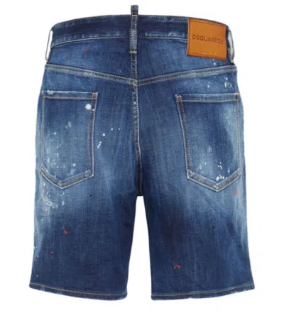 Dsquared2 Cropped Jeans With Paint Splatters In Multicolor