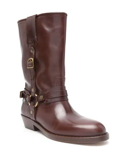 Isabel Marant Brown Heiko Mid-calf Boots In Brown