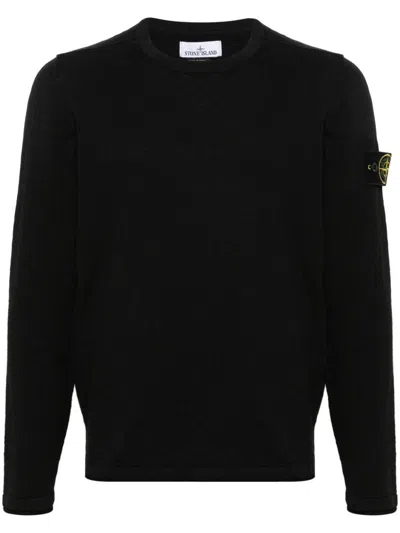 Stone Island Sweaters In Black