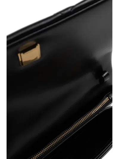 Tory Burch Chain Wallet In Black