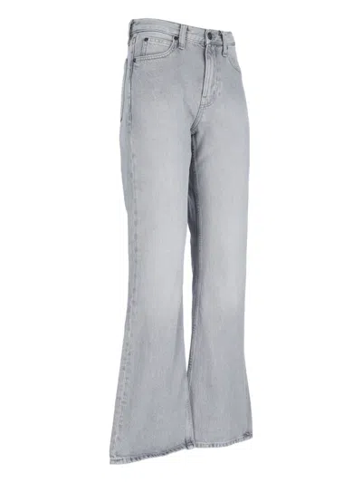 Calvin Klein Jeans Mr Relaxed Flare-mid Grey In Grey