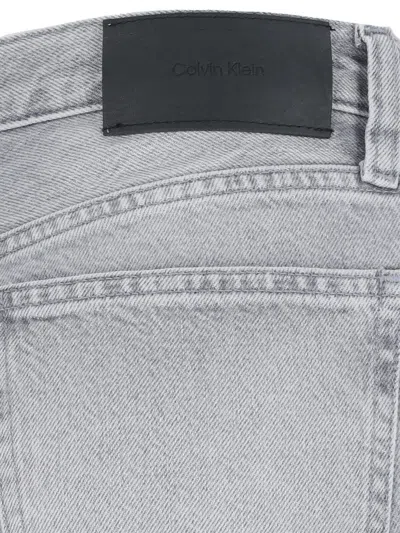 Calvin Klein Jeans Mr Relaxed Flare-mid Grey In Grey