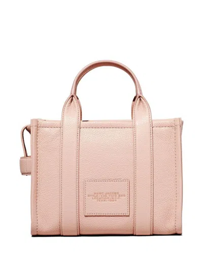 Marc Jacobs 'the Micro Tote Bag' Light Pink Shoulder Bag With Logo In Pink