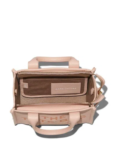 Marc Jacobs 'the Micro Tote Bag' Light Pink Shoulder Bag With Logo In Pink
