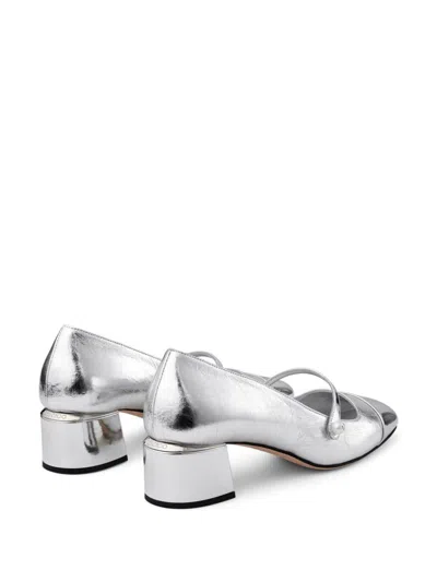 Jimmy Choo 45 Elisa Square Toe Pumps In Silver