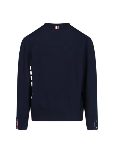 Thom Browne 4 Bar Sweaters And Cardigans In Blue