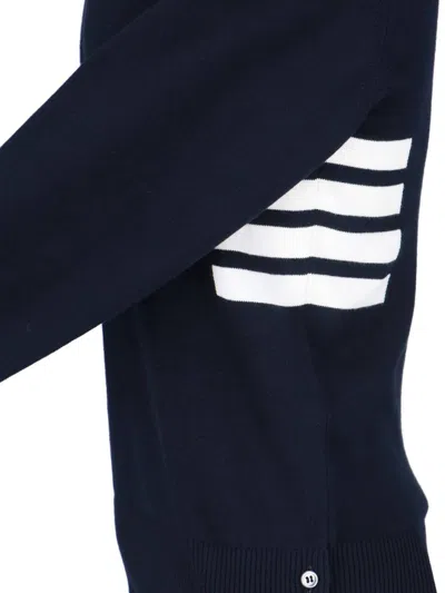 Thom Browne 4 Bar Sweaters And Cardigans In Blue
