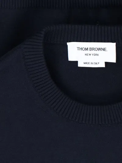 Thom Browne 4 Bar Sweaters And Cardigans In Blue
