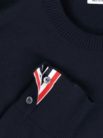 Thom Browne 4 Bar Sweaters And Cardigans In Blue