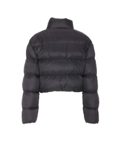 Amiri Down Jacket With High Neck And Pockets In Black