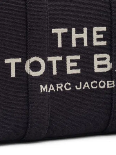 Marc Jacobs Structured Medium Tote With Dual Handles In Black