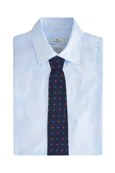Etro Paisley-print Silk Tie In Multicolor