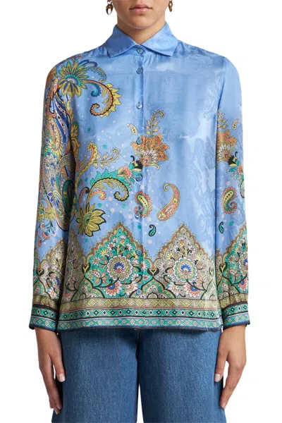 Etro Printed Shirt In Multicolor