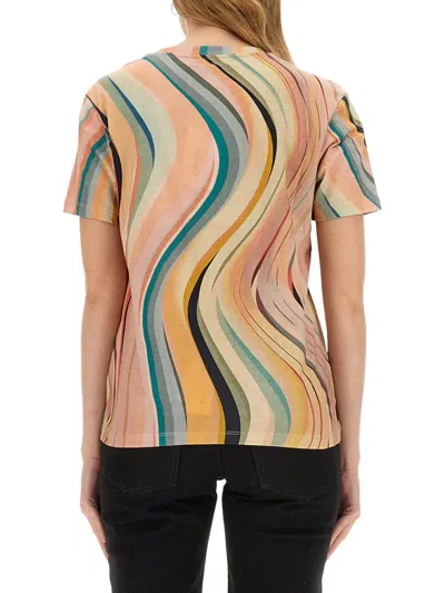 Ps By Paul Smith Womens New Swirl T-shirt By Ps Paul Smith In Multi