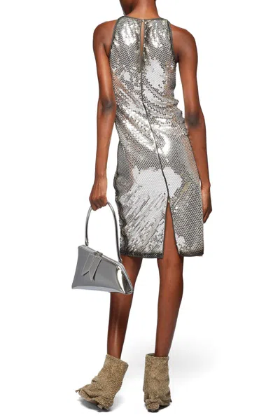 Attico The  Dresses In Silver