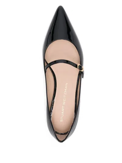 Shop Stuart Weitzman Flat Shoes In Black