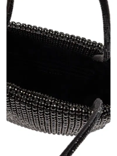 Tory Burch Mini Night Owl Crystal Tote Bag In Black