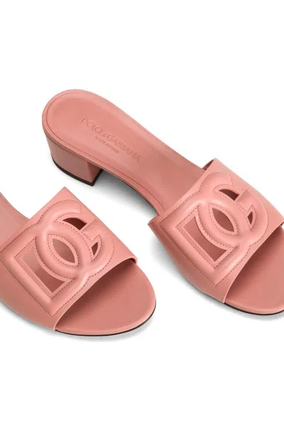 Dolce & Gabbana 40mm Bianca Sandals In Pink