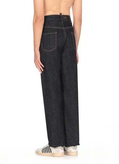 Dsquared2 Slim Indigo Denim With Logo Detailing In Blue