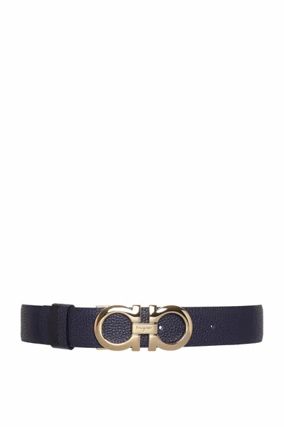 Ferragamo Salvatore  Belts In Myrtle/black