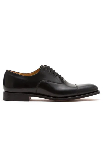 Church's Polished Leather Lace-up Shoes In Black