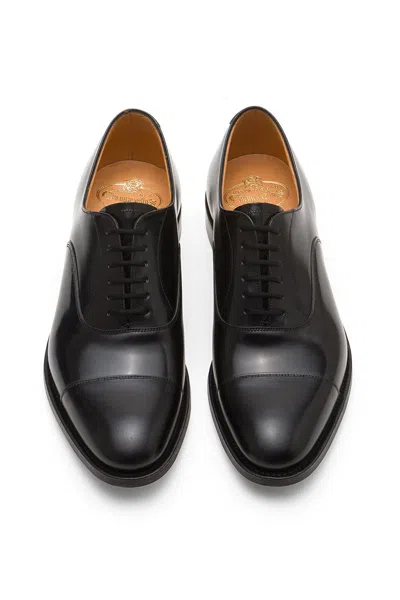 Church's Polished Leather Lace-up Shoes In Black