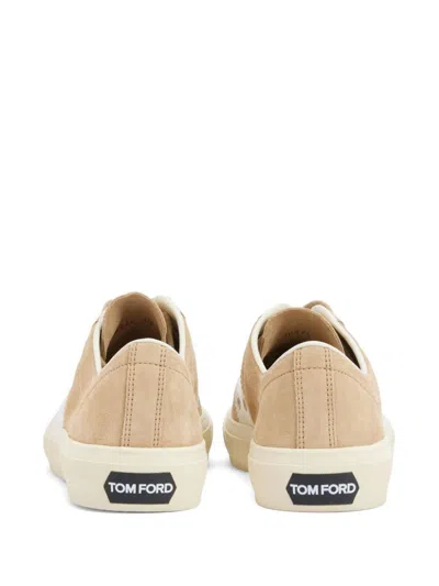 Tom Ford Sneakers In Pale Sand/cream